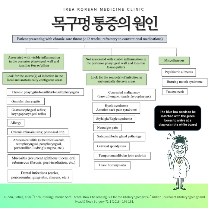 목구멍 통증 화끈거림 부은 느낌 #2