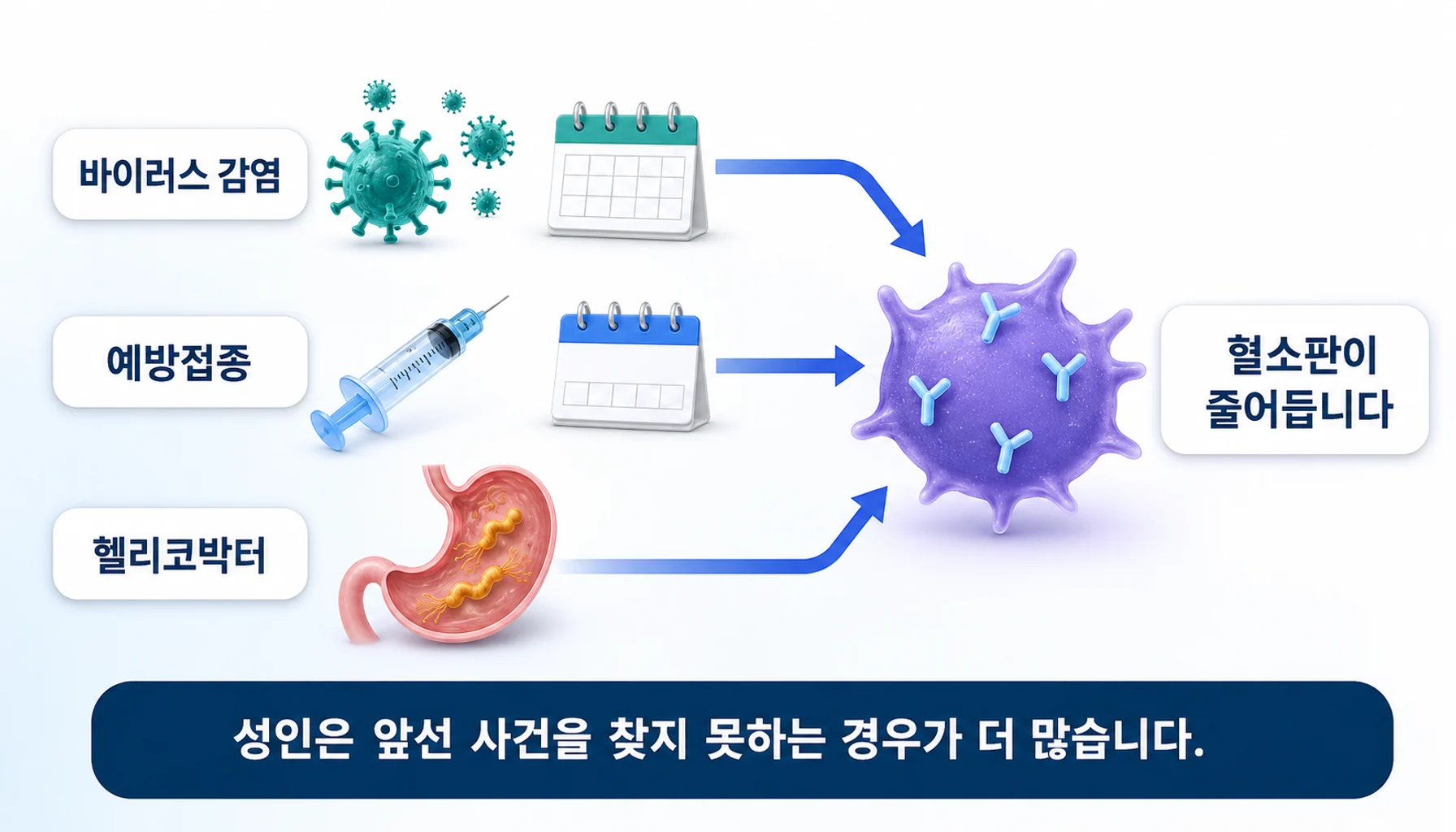감염과 예방접종, 세균 감염이 발병에 앞서는 흐름을 그린 그림