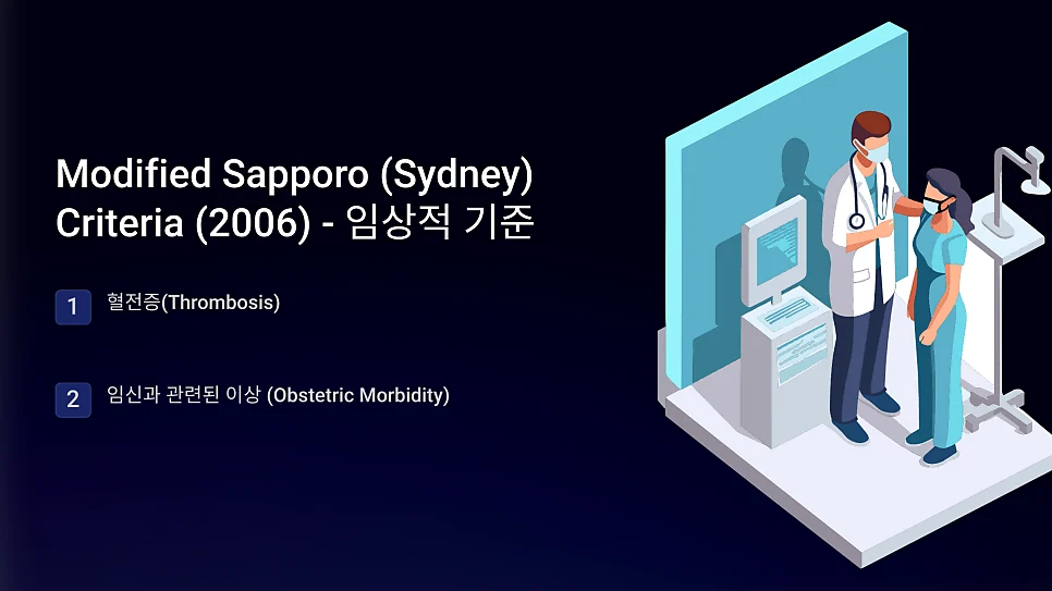 항인지질항체증후군 진단 2006 sydney과 2023 #7