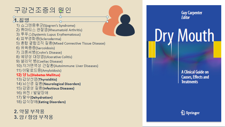 구강건조증 원인 - 당뇨