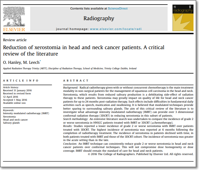 두경부암 치료 이후 발생한 구강건조증 입마름