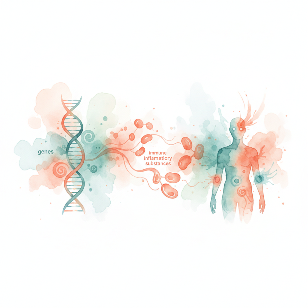 베체트씨병과 관련된 유전자, 면역 염증 물질의 종류