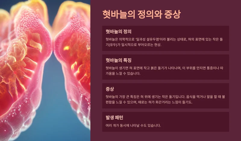 혓바늘 개요
