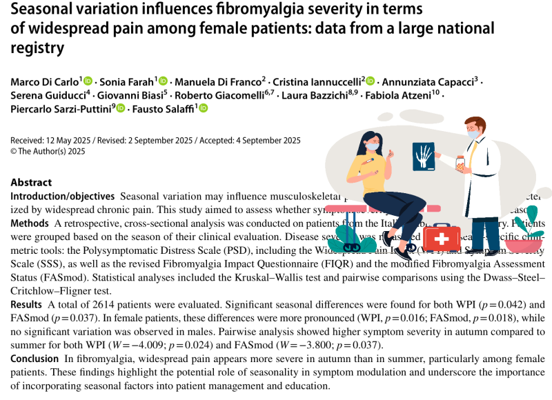 섬유근육통 증상 가을에 심해진다는 연구 결과