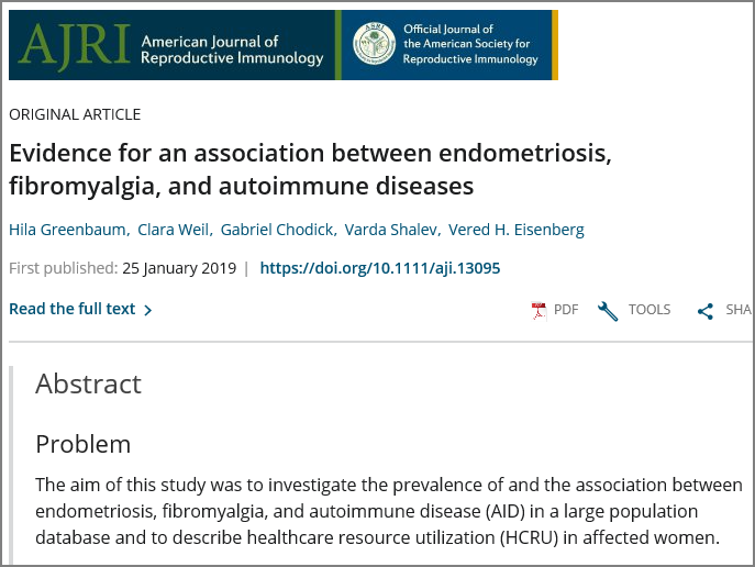 섬유근육통 자궁내막증과 자가면역질환