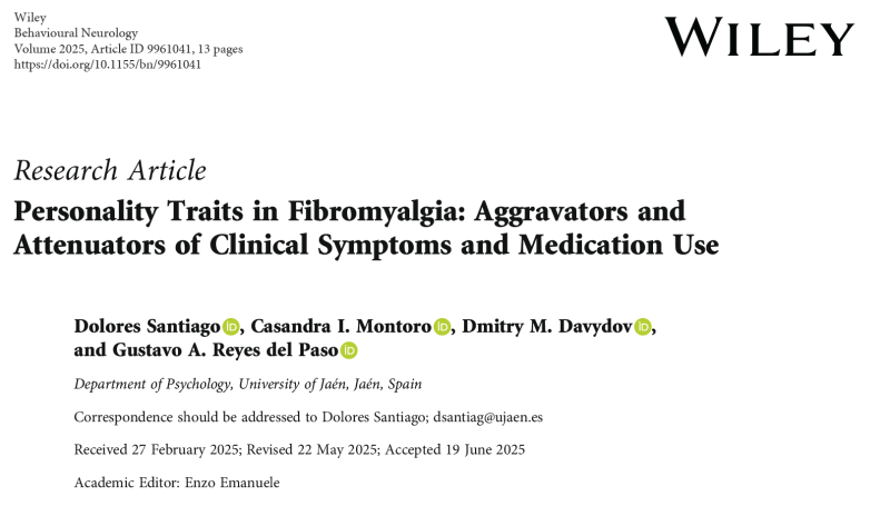 섬유근육통 구강작열감 증후군 등의 만성 통증에 나타날 수 있는 fake bad