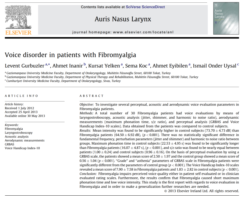 근긴장성 발성장애 발생 메커니즘