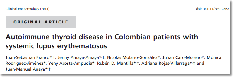 루푸스와 갑상선 질환 연구
