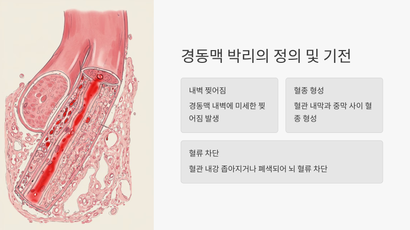 경동맥 박리 초기 증상