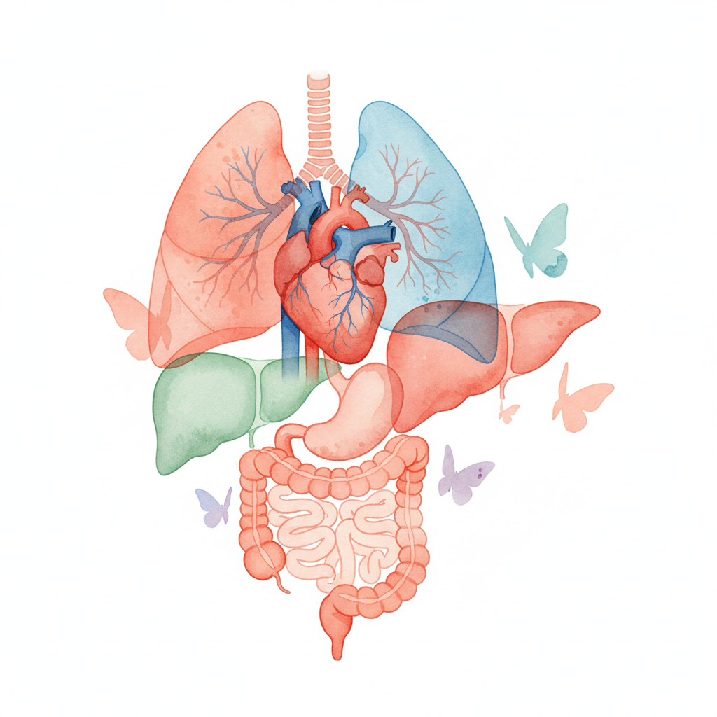 루푸스(SLE)의 임상 증상 총정리 3편 - 소화기, 혈액, 심장, 폐, 간 질환