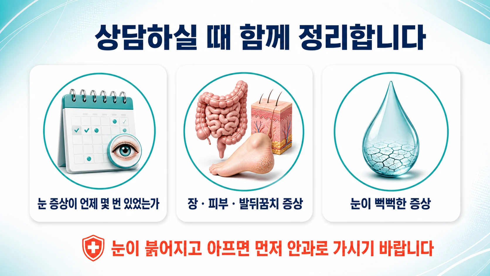 상담하실 때 함께 정리하는 것