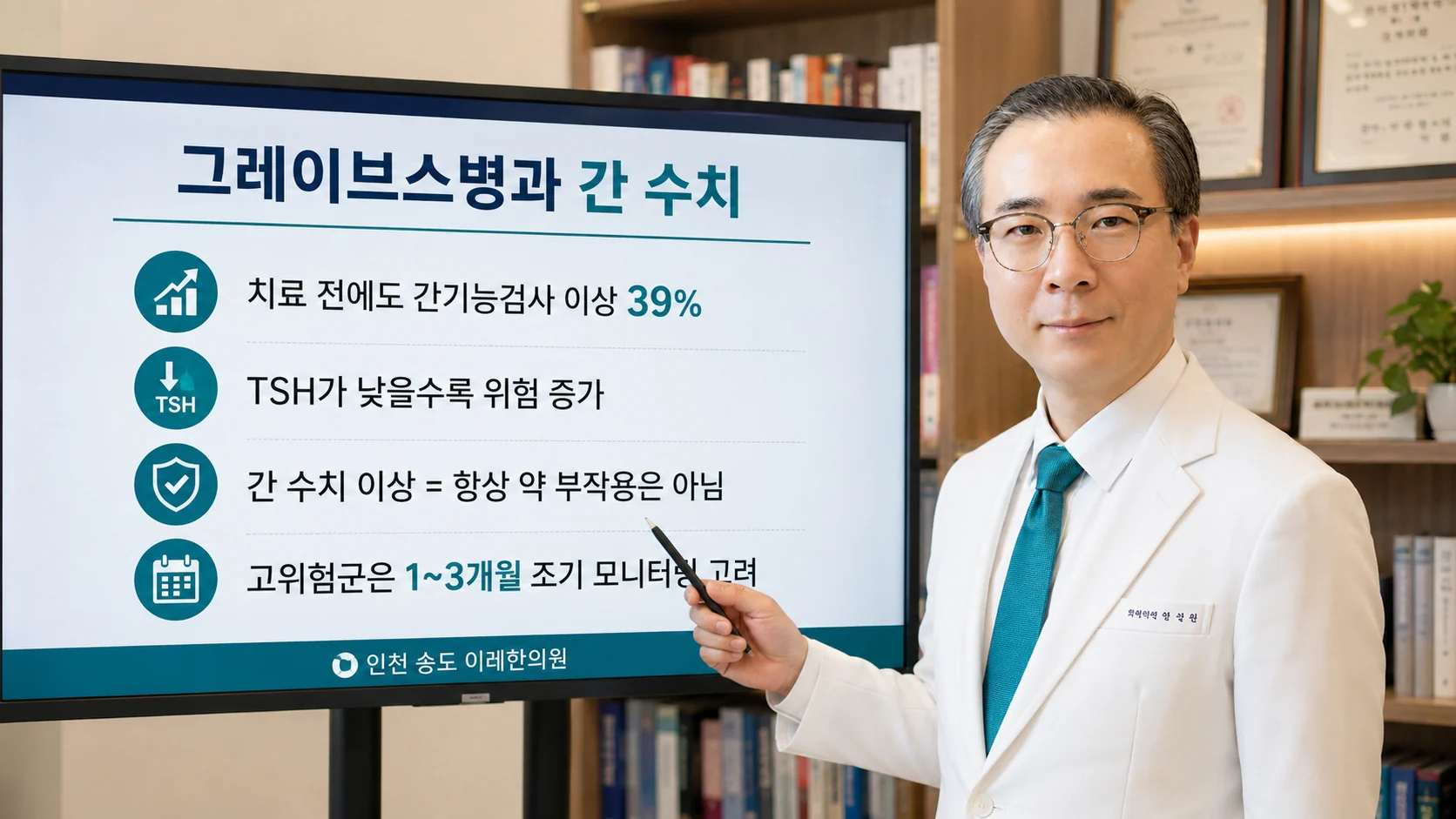 그레이브스병 간 수치 핵심 요약 — 인천 송도 이레한의원