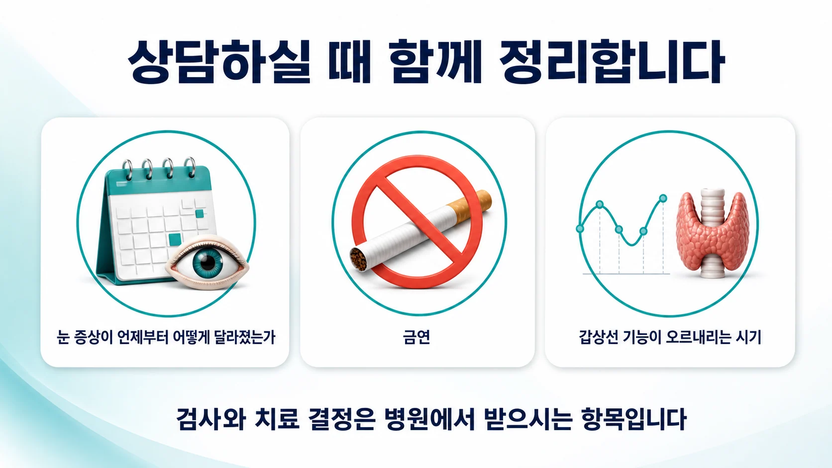 상담하실 때 함께 정리하는 것