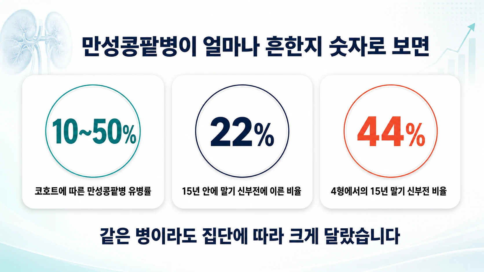 만성콩팥병이 얼마나 흔한지 숫자로 보면