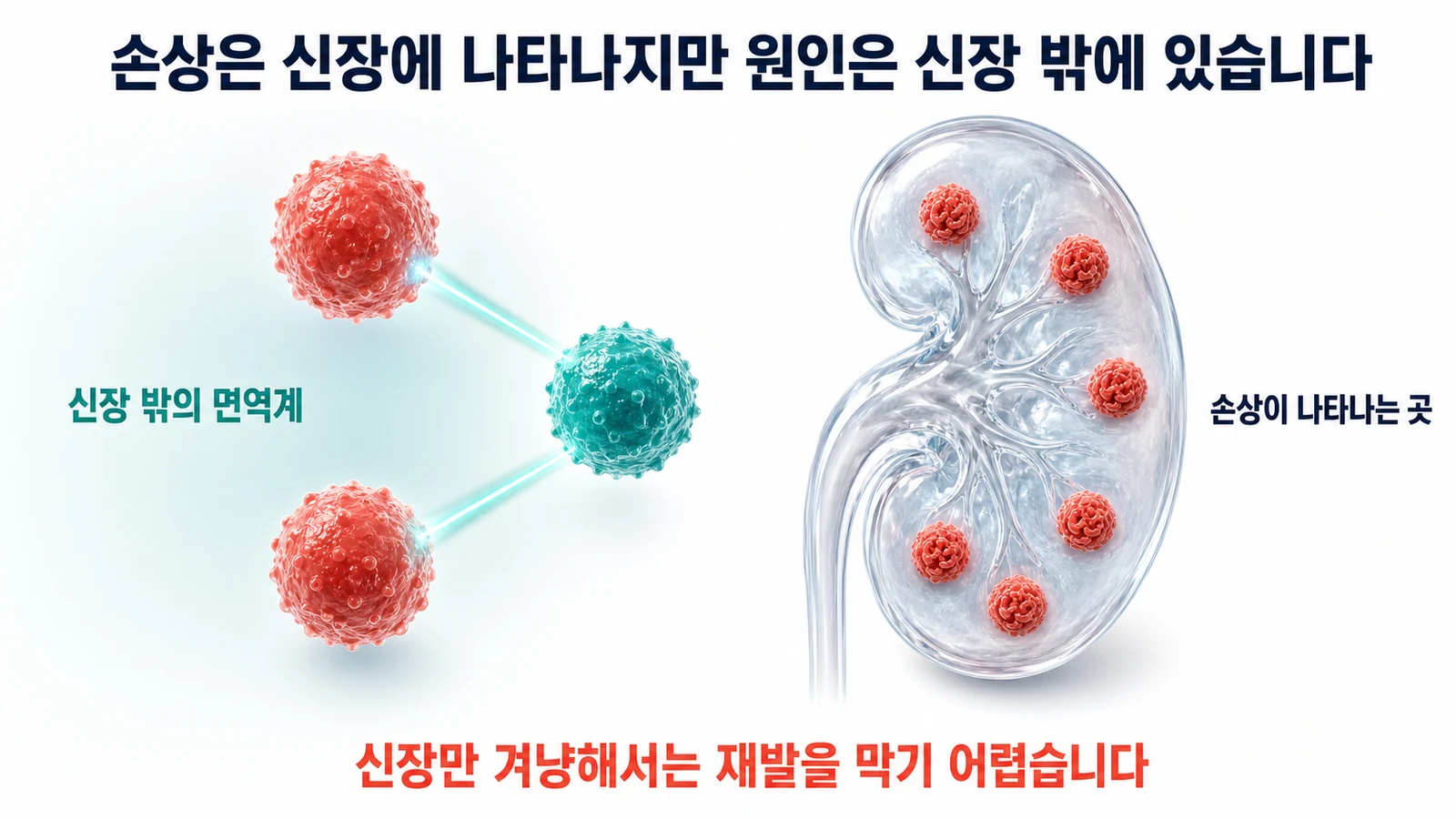 신장 안에서 벌어지는 일과 겨냥점