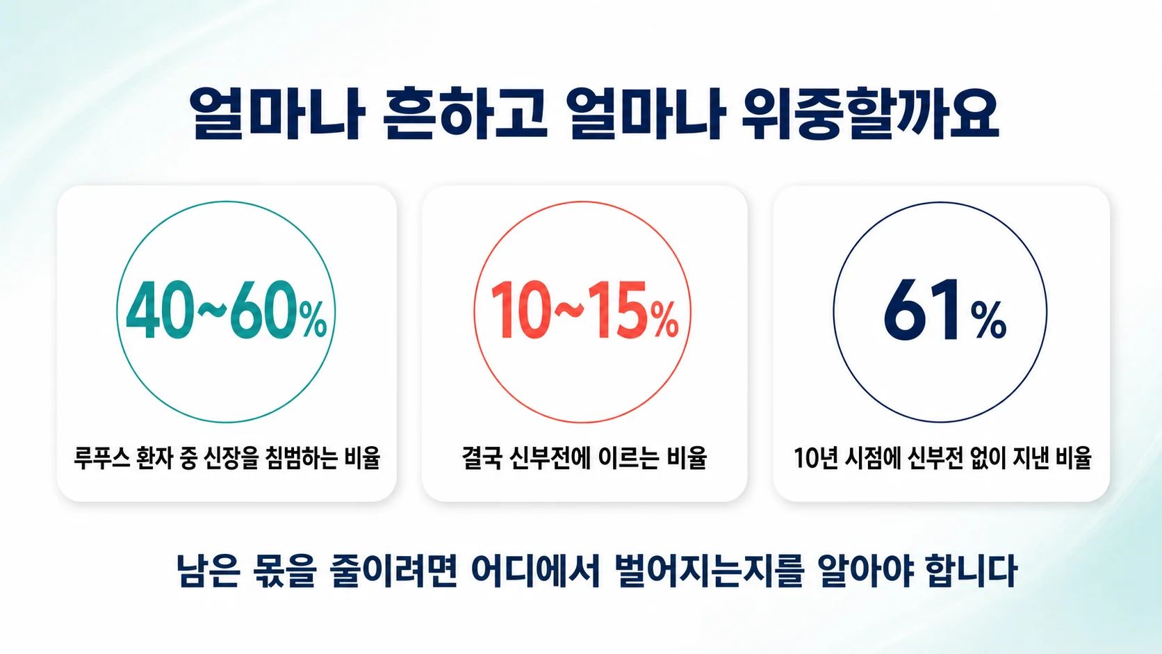 루푸스 신장염이 얼마나 흔하고 얼마나 위중한가