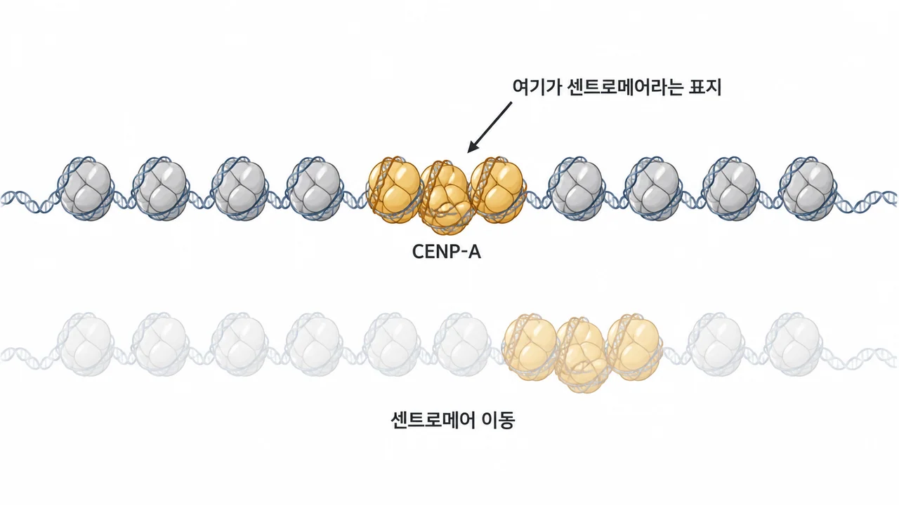 CENP-A가 센트로메어 정체성을 정하는 방식