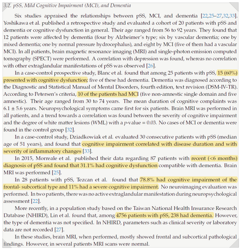 인지 기능 저하의 진행