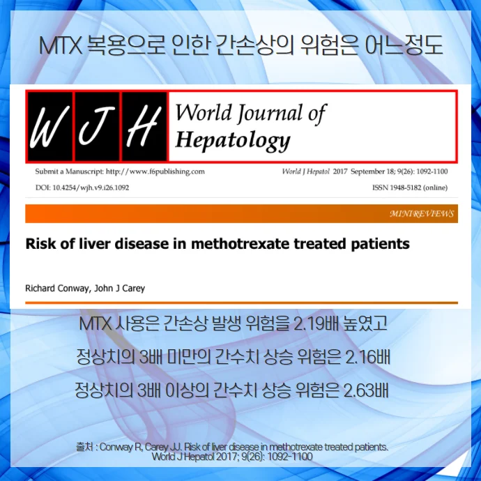 MTX메토트렉세이트 간손상 부작용, 한약 병행으로 #3