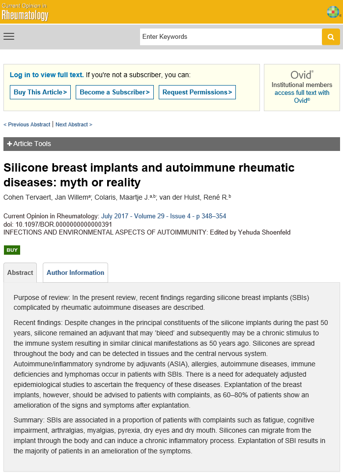 가슴확대 수술 이후 쇼그렌증후군이 발생할 수 있을까요?