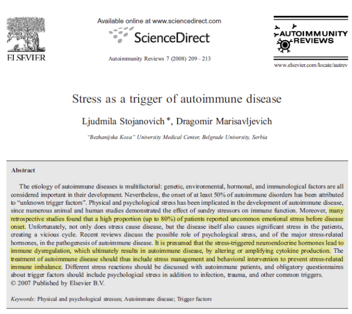 쇼그렌증후군 - 발생 직전의 스트레스, 대처방안, 사회적 지지