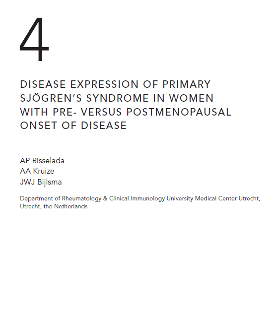 쇼그렌증후군  - 젊은 여성에게도 발생할 수 있습니다.