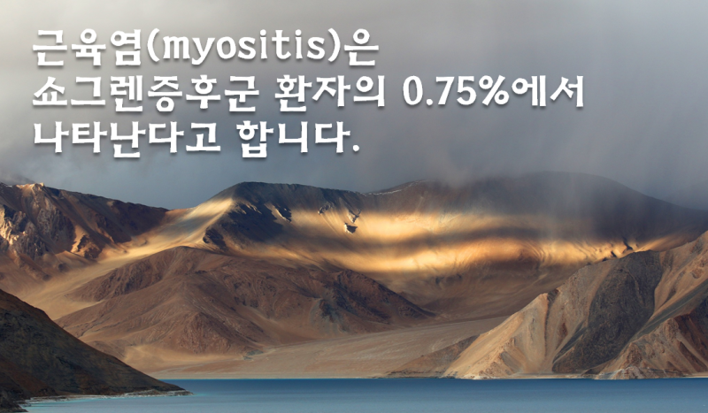 쇼그렌증후군 증상 - 근육염(myositis)