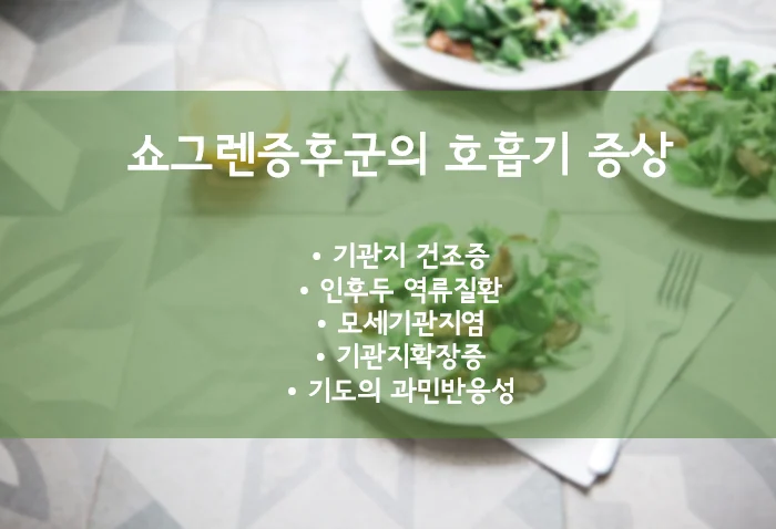 쇼그렌증후군 관련 폐 호흡기 증상 #1