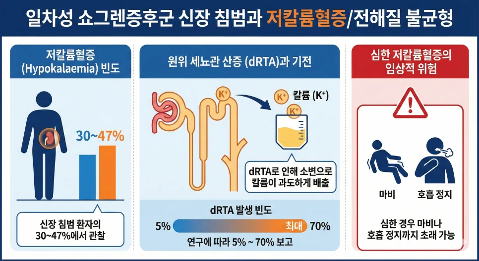 쇼그렌증후군 사구체 신우신염 조직 소견