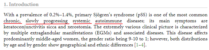 쇼그렌 증후군은 서서히 진행하는 전신성 자가면역질환입니다. 인천 이레 한의원