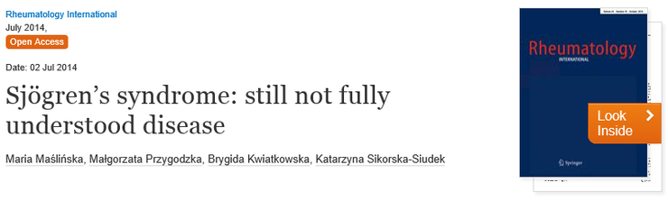 쇼그렌 증후군의 병리에 관련된 면역물질 정리, 인천 이레 한의원