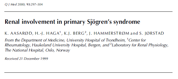 쇼그렌증후군 증상 중 신장관련 증상 1편 간질성 신염, 인천 이레 한의원