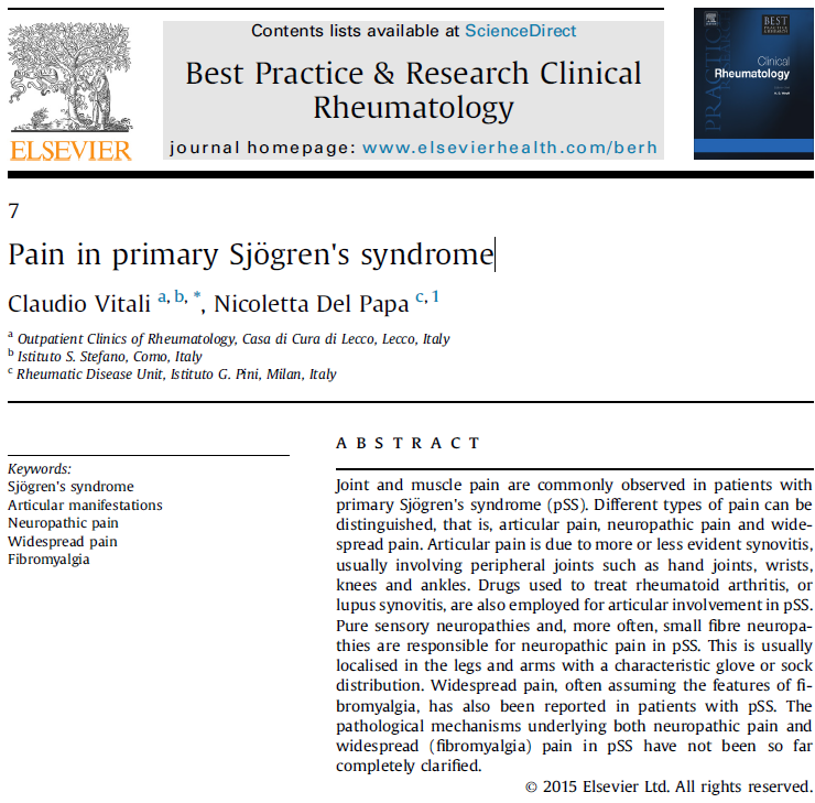 쇼그렌증후군 증상 중 통증의 원인 관절염 , 인천 이레 한의원