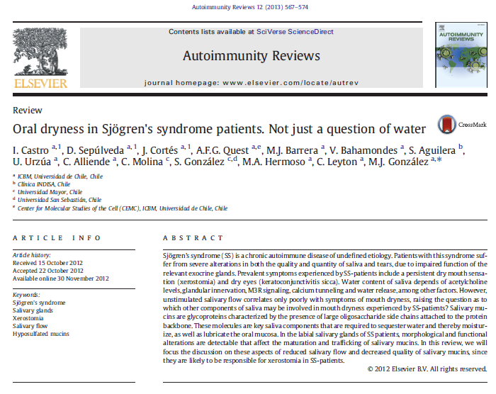 쇼그렌증후군의 구강건조증은 물 부족만의 문제가 아닙니다. 인천 이레 한의원
