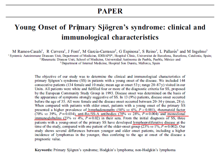 젊은 나이에 발병한 쇼그렌증후군의 특징, 인천 이레한의원